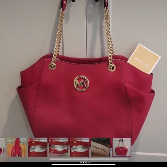 Michael Kors Jet Set Travel Large Chain Shoulder Tote - Picture 6 of 6